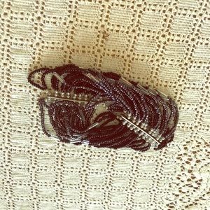 Black beaded stretch bracelet!